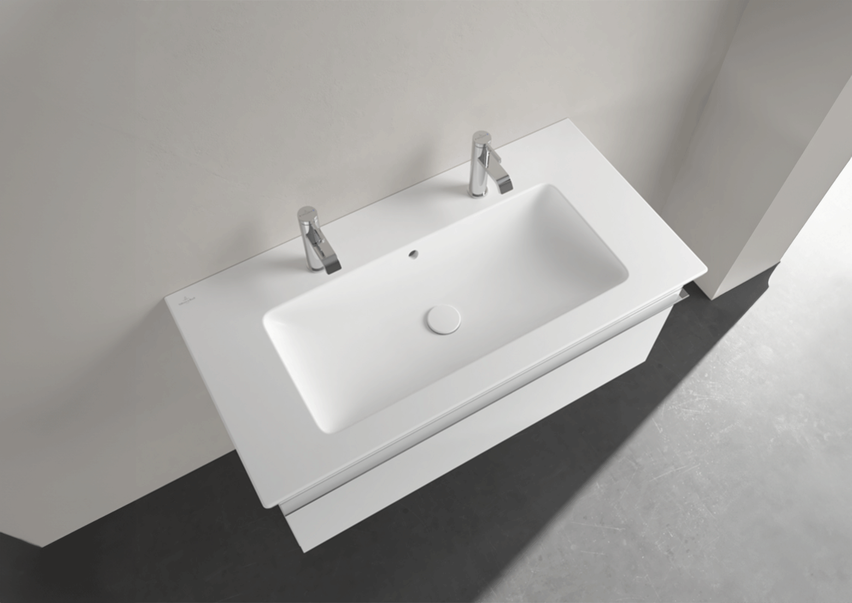 Lavabo Venticello di Villeroy & Boch da 100 cm