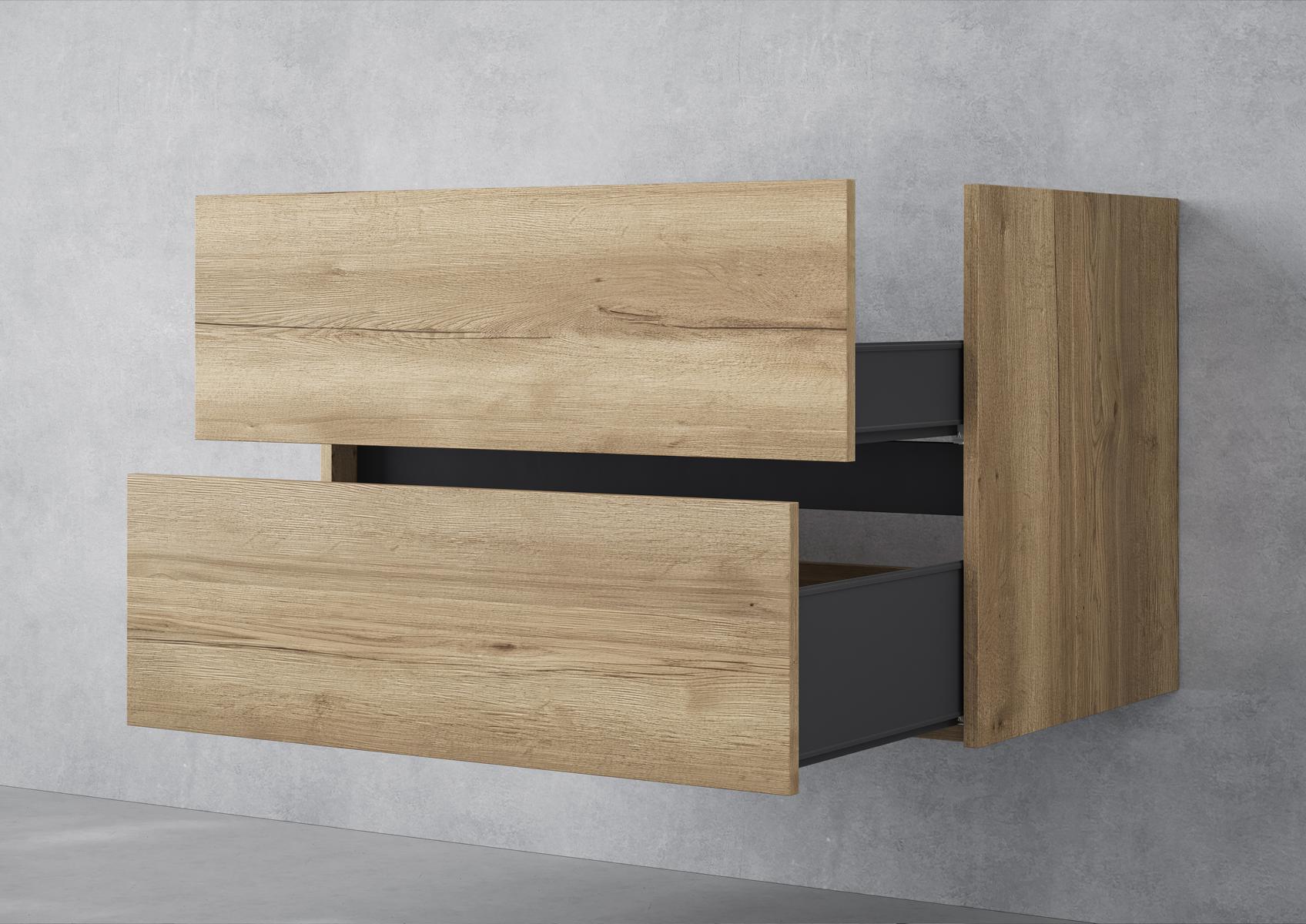 Mobile sottolavabo Intarbad Pure come accessorio per il lavabo Duravit Vero da 80 cm    