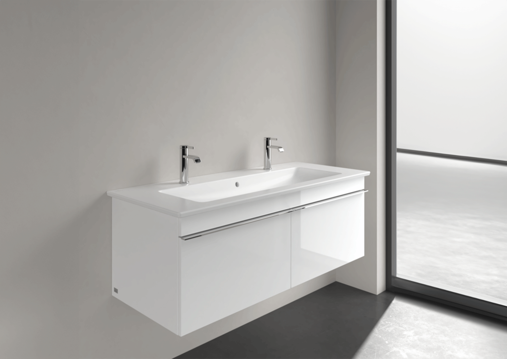 Lavabo Venticello di Villeroy & Boch da 120 cm