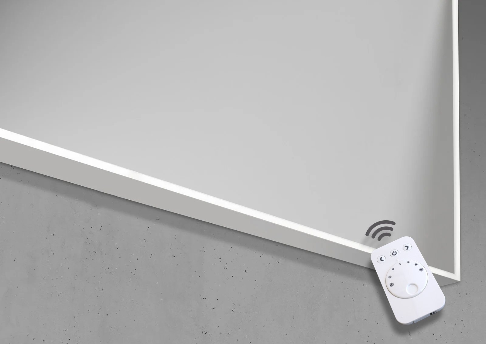 Multilight LED-Lichtspiegel 120x70cm mit Fernbedienung und Memory-Funktion