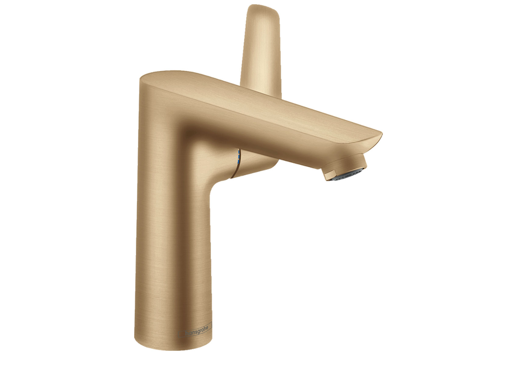 Miscelatore monocomando per lavabo hansgrohe Talis E 150 con gruppo di scarico a tirante, bronzo spazzolato