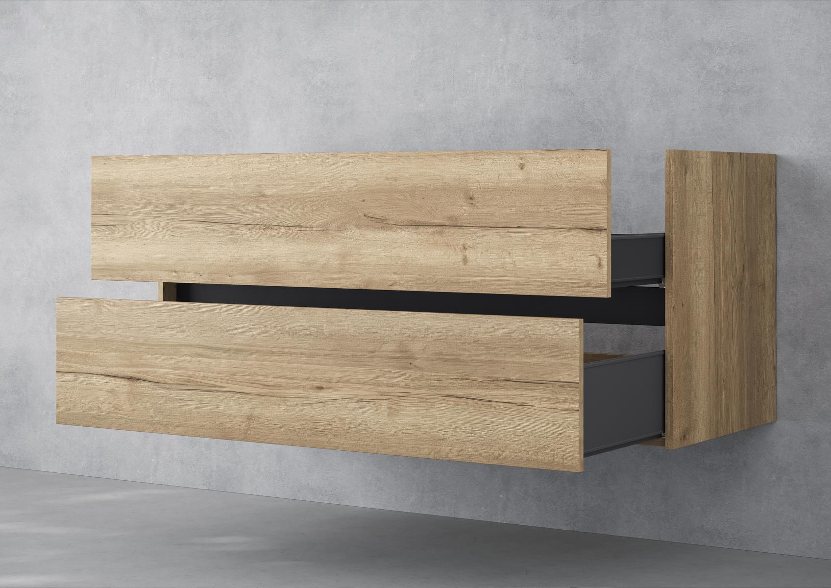 Mobile sottolavabo Intarbad Pure come accessorio per il lavabo Duravit Vero da 120 cm      