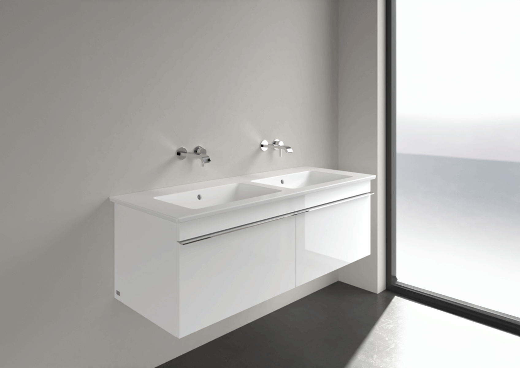 Lavabo Venticello di Villeroy & Boch, 130 cm