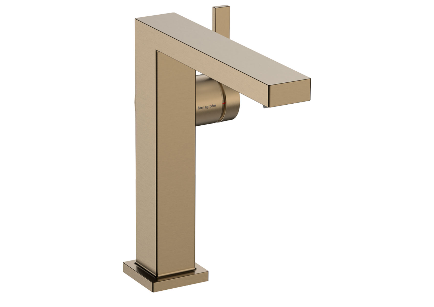 Miscelatore monocomando per lavabo hansgrohe Tecturis E 150 Fine CoolStart EcoSmart+ con gruppo di scarico Push-Open, bronzo spazzolato