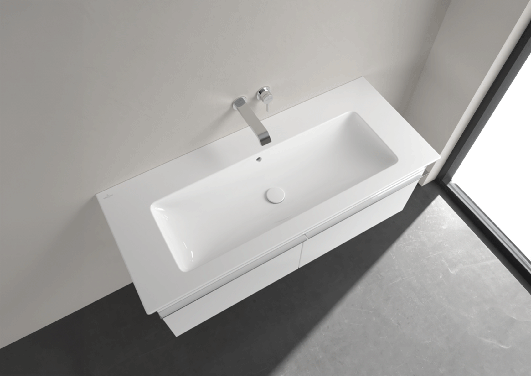 Lavabo Venticello de Villeroy & Boch, 120 cm