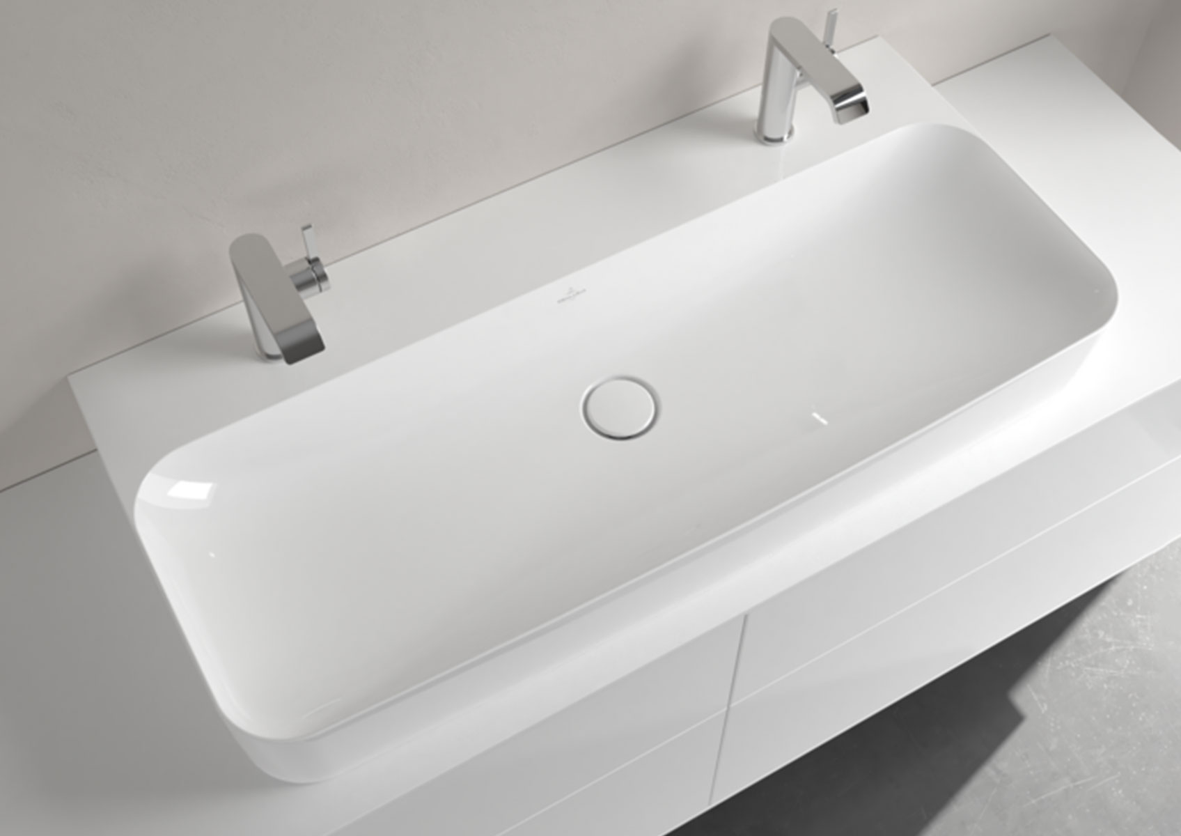 Lavabo Finion di Villeroy & Boch da 100 cm