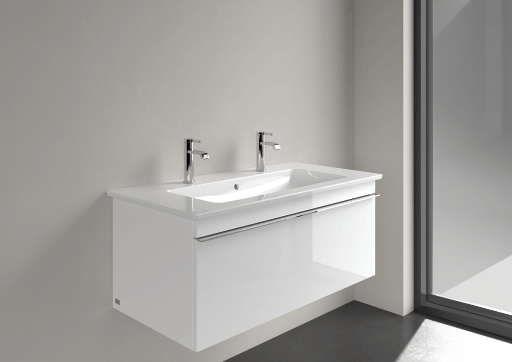 Lavabo Venticello di Villeroy & Boch da 100 cm
