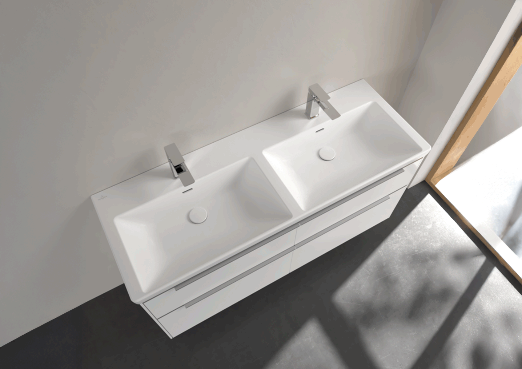 Villeroy & Boch Subway 3.0 Lavabo doppio da 130 cm