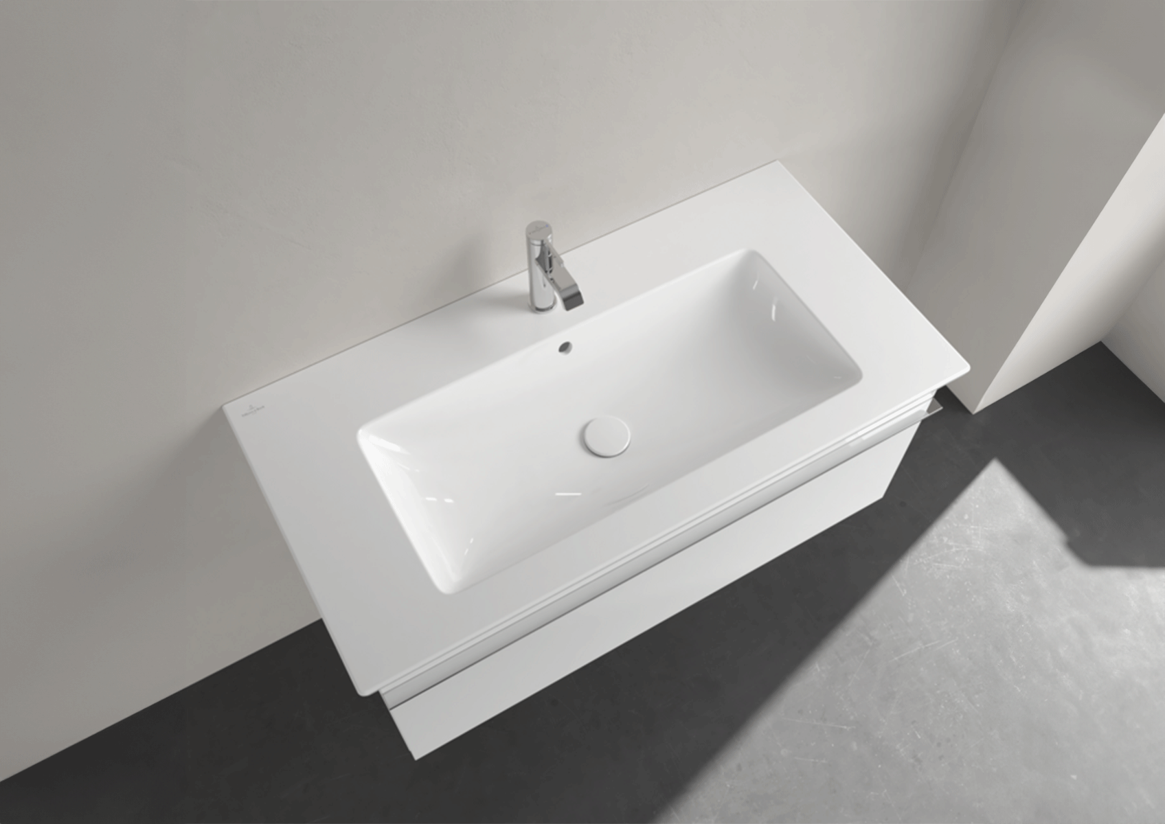 Lavabo Venticello di Villeroy & Boch da 100 cm