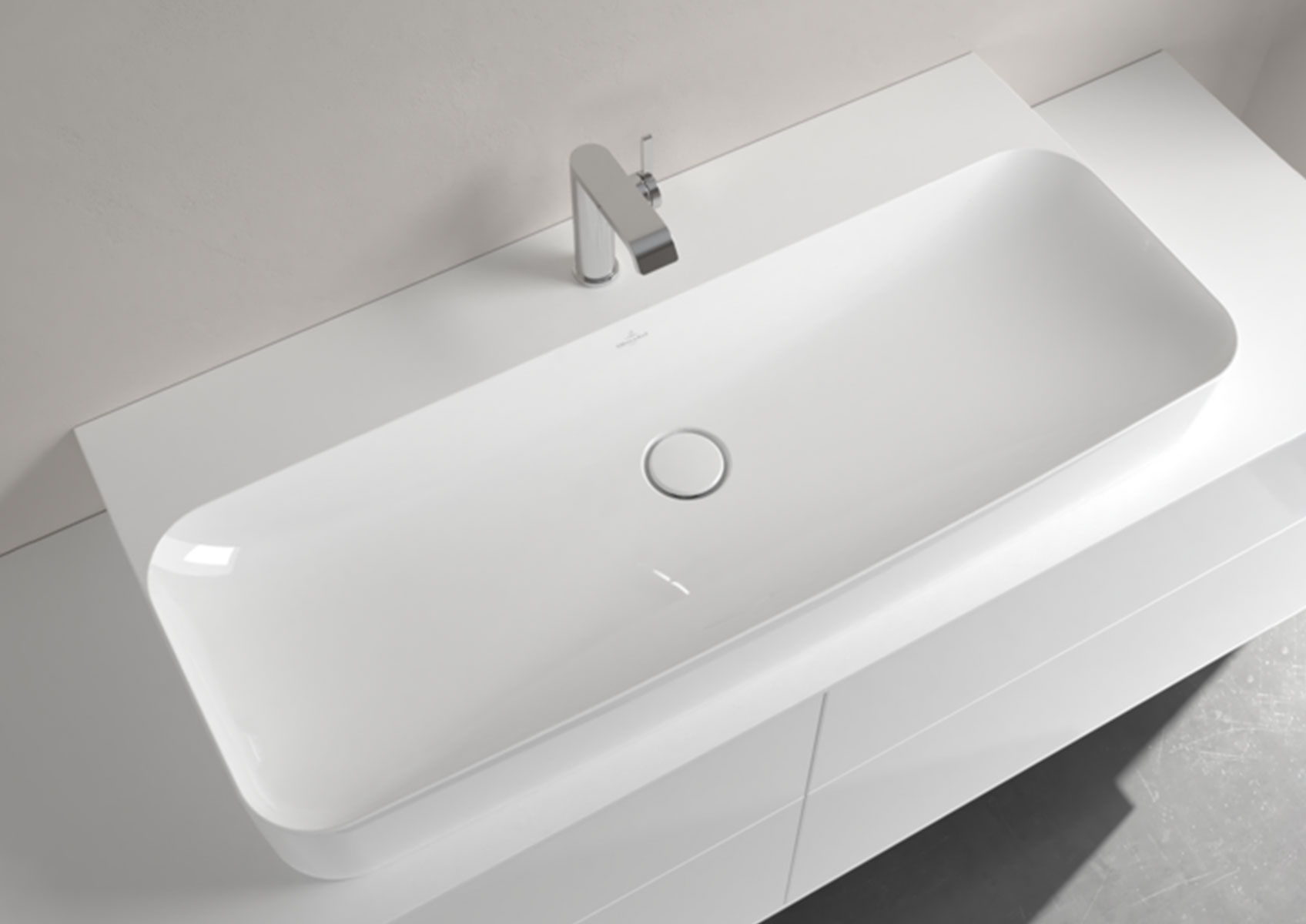 Lavabo Finion di Villeroy & Boch da 100 cm