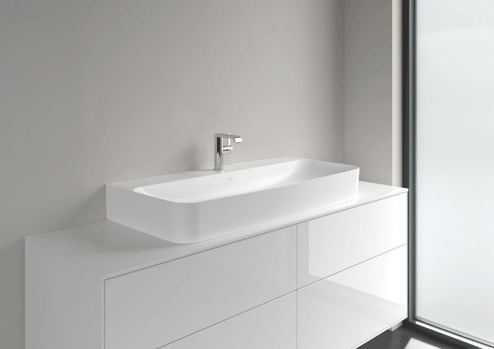 Lavabo Finion di Villeroy & Boch da 100 cm