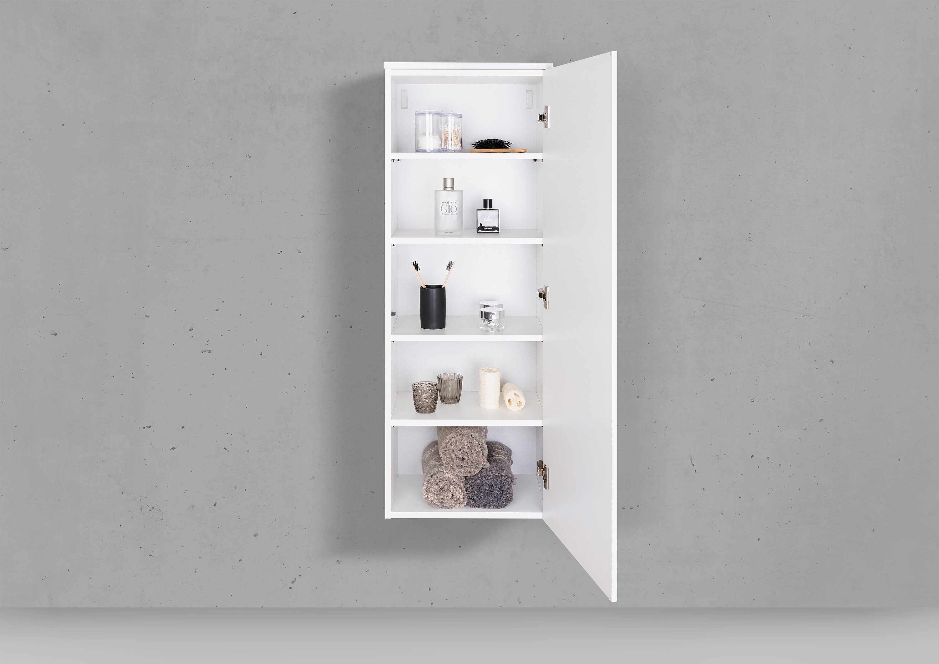 Seitenschrank/Hochschrank nach Maß 1 Türig ohne Griff - Push to Open