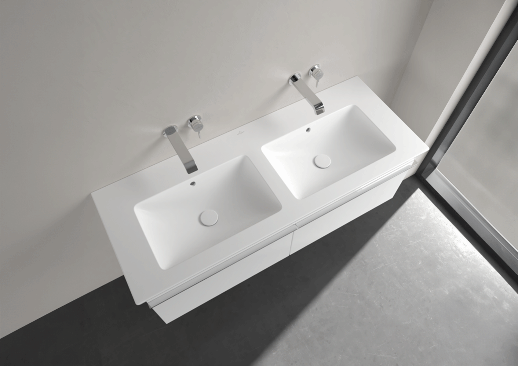 Lavabo Venticello di Villeroy & Boch, 130 cm