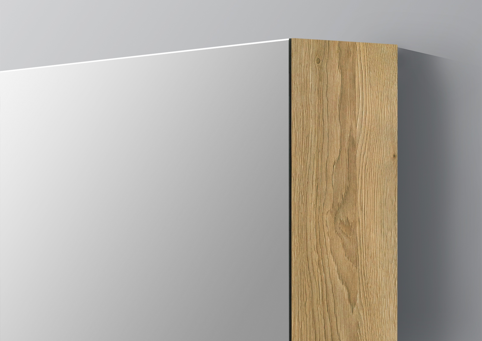 Spiegelschrank 100 cm integrierte MULTI Light LED Beleuchtung Doppelspiegeltüren vorkonfiguriert