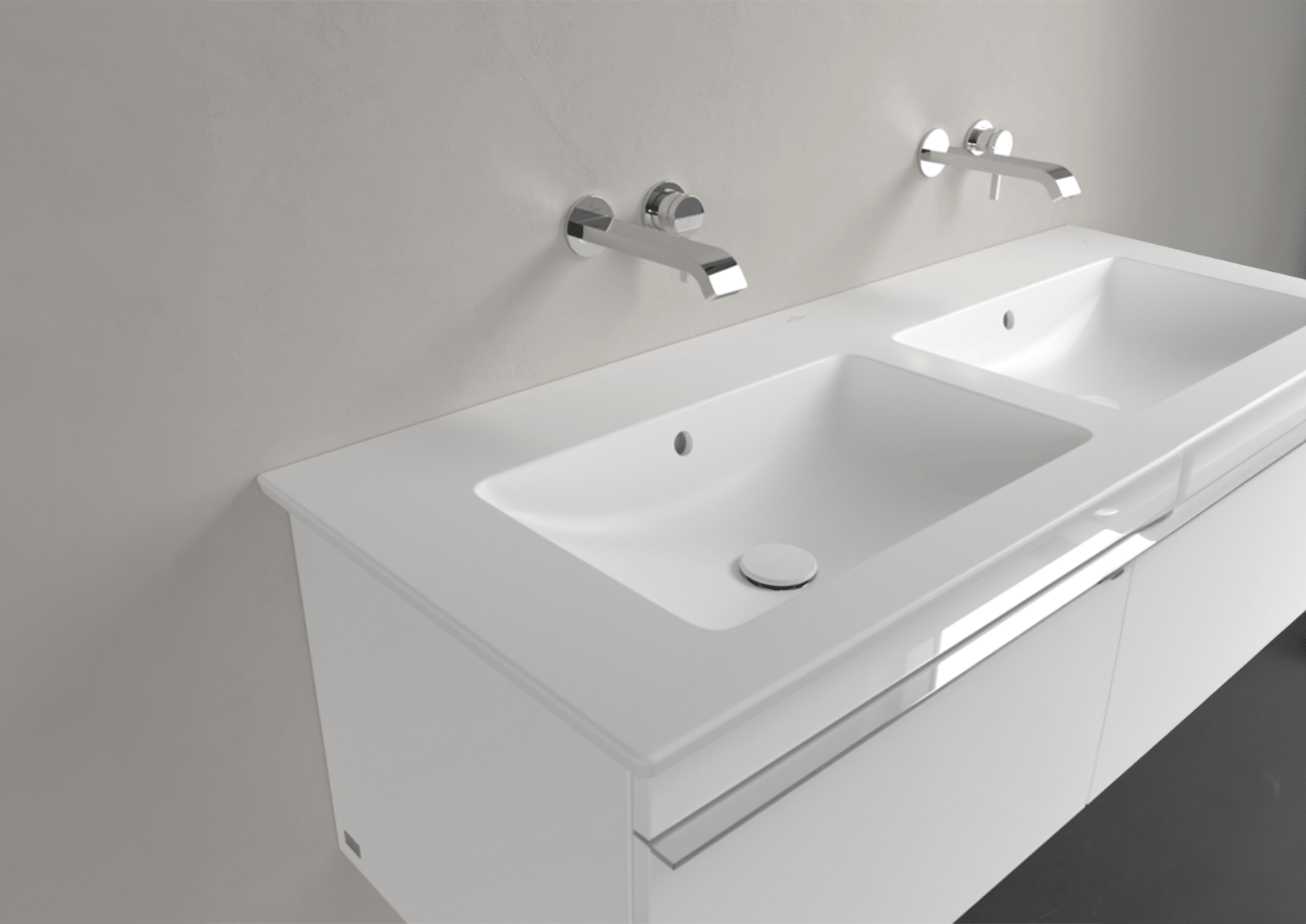 Lavabo Venticello di Villeroy & Boch, 130 cm