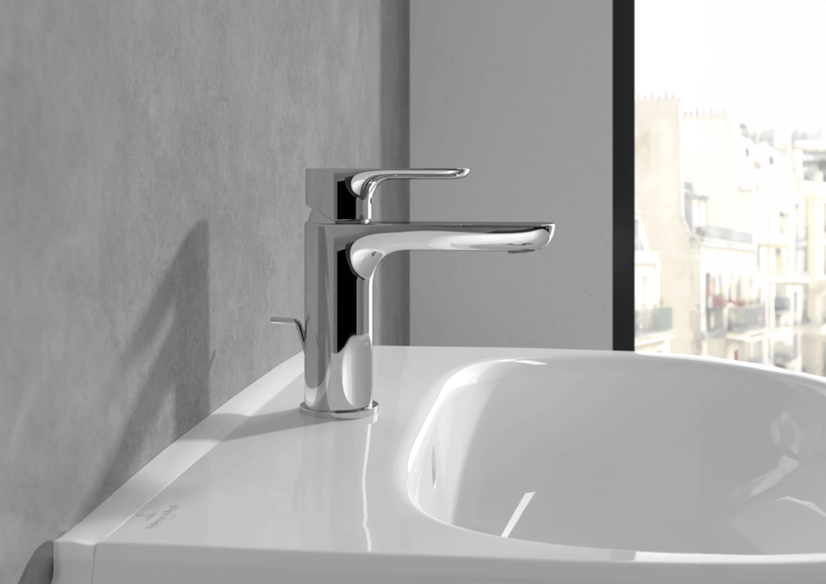 Villeroy & Boch O.novo, miscelatore monocomando per lavabo