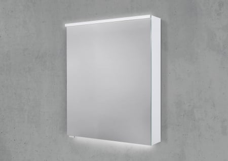 Spiegelschrank 60 cm integrierte MULTI Light LED Beleuchtung Doppelspiegeltür