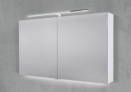 Spiegelschrank 120 cm mit LED Chrom Beleuchtung sofort lieferbar