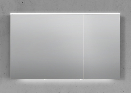Spiegelschrank 120 cm integrierte MULTI Light LED Beleuchtung Doppelspiegeltüren