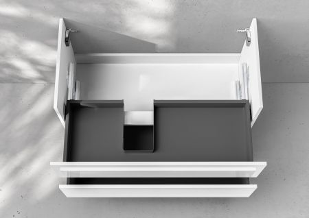 Unterschrank Intarbad Deluxe Zubehör für Waschtisch Villeroy & Boch Venticello 100cm Ablage rechts
