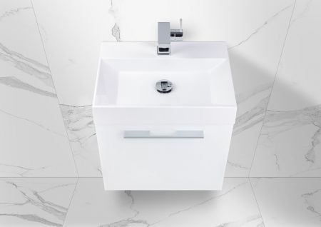 Gästebad Intarbad Bella.Mini, Waschbecken 50x36 cm, vormontiert, Dekor frei wählbar