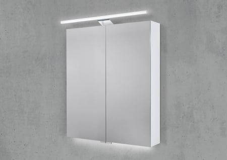 Spiegelschrank 60 cm LED Beleuchtung, Doppelspiegeltüren