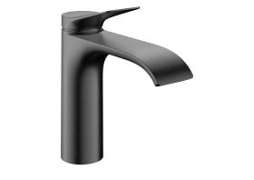 Mezclador monomando para lavabo hansgrohe Vivenis 110 con juego de desagüe de varilla, acabado «Brushed Black Chrome»