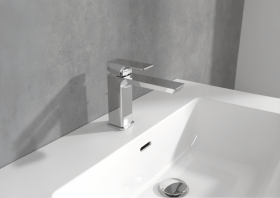 Grifería de lavabo Villeroy & Boch Subway 3.0 con juego de desagüe de varilla