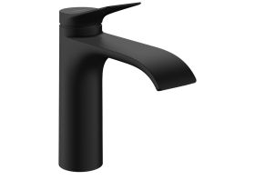 Mezclador monomando para lavabo hansgrohe Vivenis 110 CoolStart con juego de desagüe de varilla, negro mate