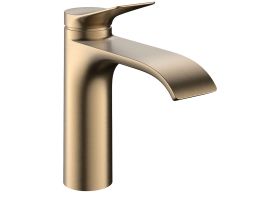 Mezclador monomando para lavabo hansgrohe Vivenis 110 CoolStart con juego de desagüe de varilla, bronce cepillado
