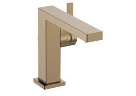 Mezclador monomando para lavabo hansgrohe Tecturis E 110 Fine CoolStart EcoSmart+ con juego de desagüe de varilla, bronce cepillado