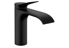 Mezclador monomando para lavabo hansgrohe Vivenis 110 con juego de desagüe de varilla, negro mate