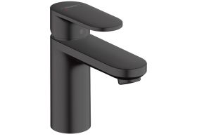 Mezclador monomando para lavabo hansgrohe Vernis Blend 100 sin juego de desagüe, negro mate