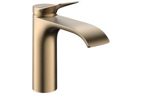 Mezclador monomando para lavabo hansgrohe Vivenis 110 con juego de desagüe de varilla, bronce cepillado