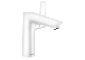 Mezclador monomando para lavabo hansgrohe Talis E 150 con juego de desagüe de varilla, blanco mate