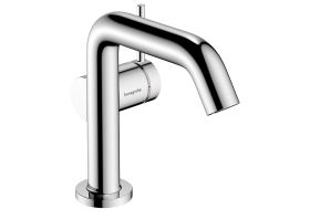 Mezclador monomando para lavabo hansgrohe Tecturis S 110 Fine CoolStart EcoSmart+ con juego de desagüe de varilla, cromado